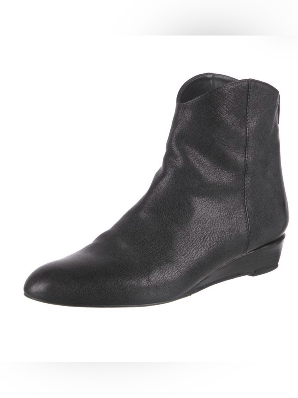 Stuart Weitzman Black Leather Ankle Booties